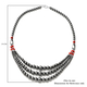 Hong Kong Close Out - Hematite and Red Howlite Necklace (Size 20)