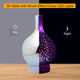 The 5th Season 3D Glass Diffuser Fragrance Oil with Seven Effect Colour LED Lights & 6 Fragrance Oil Energising (Mint, Rosemary, Cinnamon, Green Tea, Lemograss Eucalyptus - 6x10 ml)