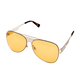 JUST CAVALLI Unisex Gold Aviator Sunglasses - Orange