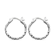 RACHEL GALLEY Amore Collection - Rhodium Overlay Sterling Silver Hoop Earrings (with Clasp)