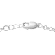 Polki Diamond Love Belcher Bracelet (Size 8 with Extender) with Lobster Clasp in Platinum Overlay Sterling Silver