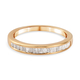 Diamond Ring in Yellow Gold Overlay Sterling Silver 0.24 Ct