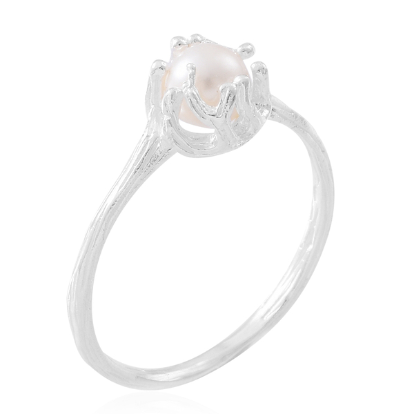 Fresh Water Pearl (Rnd) Ring in Sterling Silver