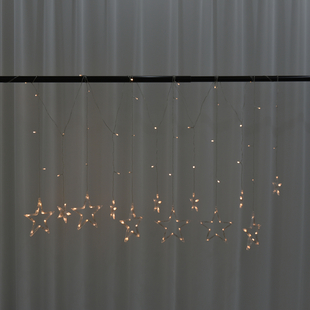 Star Inspired LED Curtain String Light with USB Cable (Size 350x85Cm)