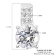 Lustro Stella  Sterling Silver Pendant Made with Finest CZ 1.58 Ct.