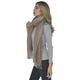 Hong Kong Close Out-Zigzag Pattern Long Scarf (Size 184x70 Cm) - Beige