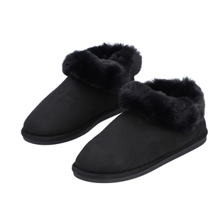 Chic and Elegant Rabbit Faux Fur Shoes Brown