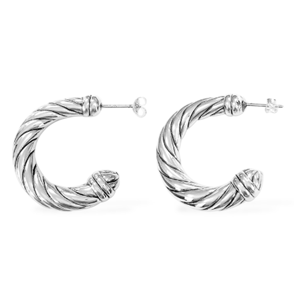 Thai Sterling Silver Earrings (with Push Back), Silver wt 10.00 Gms.