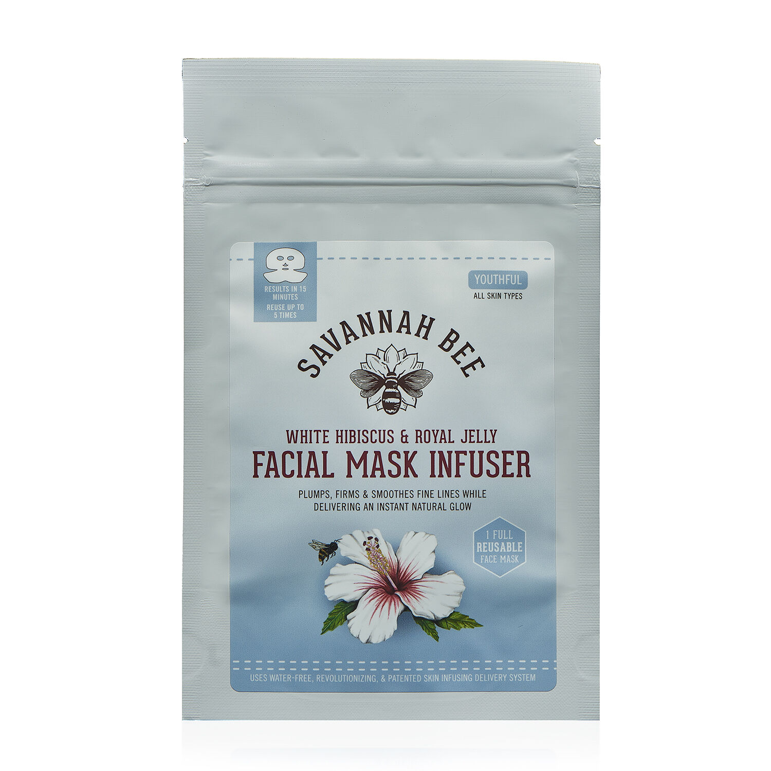 Savannah Bee White Hibiscus & Royal Jelly Facial Mask Infuser -   will be sent in 4-5 working days