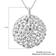 RACHEL GALLEY Rhodium Overlay Sterling Silver Pendant with Chain (Size 18/24/30), Silver Wt. 21.82 Gms