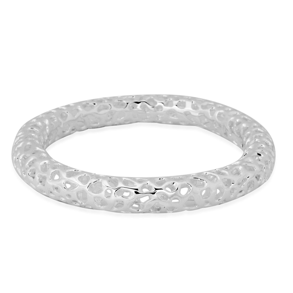 RACHEL GALLEY Sterling Silver Allegro Bangle (Size 8.25 - Large), Silver wt 46.27 Gms.