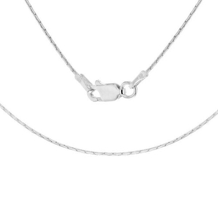 Sterling Silver Cobra Chain with Lobster Clasp (Size 16.5)