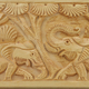 Handmade Elephant Pattern Carved Wooden Storage Box (Size 15x10x5Cm)