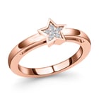 Diamond Ring (Size O) in Rose Gold Overlay Sterling Silver
