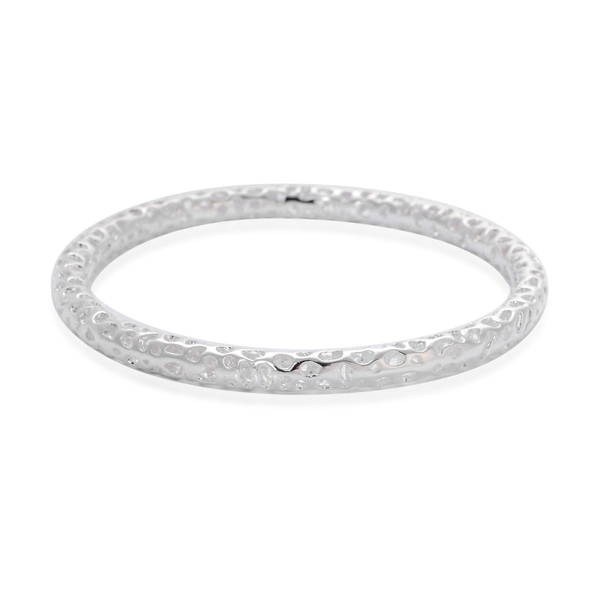 RACHEL GALLEY Sterling Silver Allegro Bangle (Size 7.5 / Small), Silver wt 18.30 Gms.