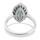 Grandidierite and Diamond Ring in Platinum Overlay Sterling Silver 2.00 Ct.