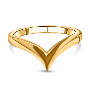 RACHEL GALLEY 18K Vermeil Yellow Gold Overlay Sterling Silver Wishbone Ring