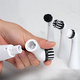 4 in 1 Sonic Scrubber Automatic Brush Cleaner (Battery AAx4 not incl.) (Size:26x3Cm) - Black and White