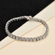 NY Close Out Deal- 14K White Gold INDEPENDENT LABORATORIES Certified Diamond (I1/G-H) Bracelet (Size 7) 12.00 Ct.