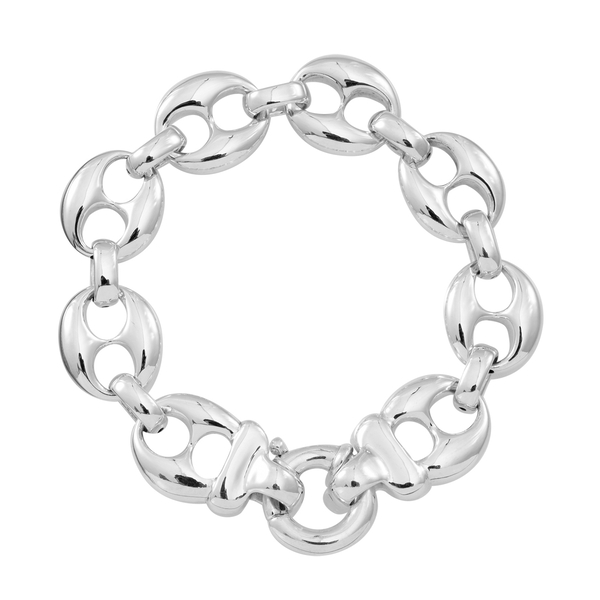 Designer Inspired Silver Mariner Bracelet (Size 7.5), Silver wt 18.00 Gms.