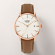 HENRY LONDON Regency Rose Gold Case Watch with Tan Leather Strap
