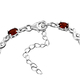 One Time Deal-Mozambique Garnet Bracelet (Size 6.5 With 2 inch Extender) in Sterling Silver 4.56 Ct, Silver wt. 5.00 Gms