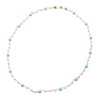 Blue Howlite and Pearl Specs Holder Chain or Necklace (Size 28)