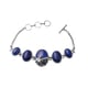 2 Piece Set - Lapis Lazuli Bracelet (Size 8.5 with Extender) and Earrings (with Push Back) 110.50 Ct.
