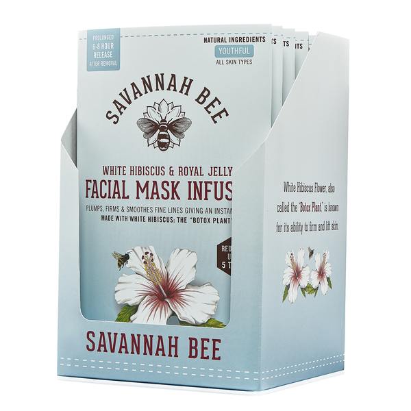 Savannah Bee White Hibiscus & Royal Jelly Facial Mask Infuser -   will be sent in 4-5 working days