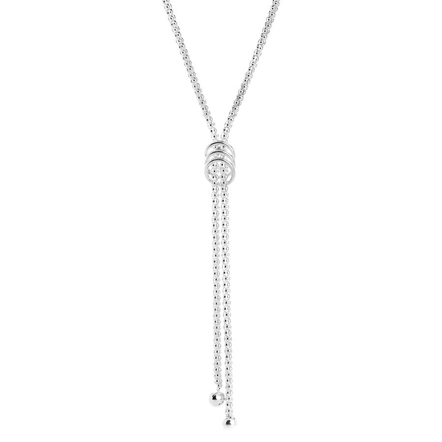 Sterling Silver Y Shape Necklace Of 18 Inch