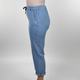 Nova of London 100% Cotton Drawstring Trousers in Light Denim (Size up to 18)