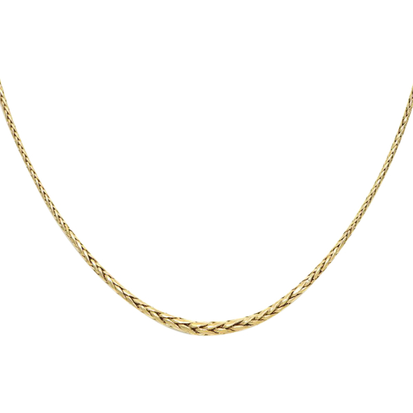 Maestro Collection - 9K Yellow Gold Spiga Necklace (Size - 20) With Spring Ring Clasp, Gold Wt. 3.60