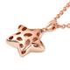 RACHEL GALLEY Shimmer Collection - Rose Gold Overlay Sterling Silver Pendant with Chain (Size 18 with 2 inch Extender), Silver Wt. 8.87 Gms