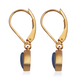 Boulder Opal Lever Back Drop Earrings in Yellow Gold Overlay Sterling Silver