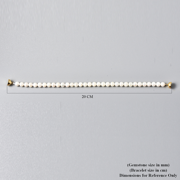 Japanese Akoya Pearl Necklace (Size - 18) with Magnetic Lock in Yellow Gold Overlay Sterling Silver