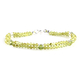 One Time Deal-Hebei Peridot Beads Bracelet (Size - 7.5) in Sterling Silver 27.68 Ct.
