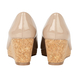 Lotus Patent Odina Peep-Toe Wedge Shoes (Size 6) - Nude