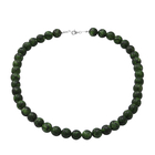 One Time Deal-Green Jasper Necklace (Size - 18) in Sterling Silver 320 Ct.