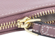 100% Genuine Leather Alphabet E RFID Protected Wristlet with Engraved Message on Back Side (Size 18x12 Cm) - Purple