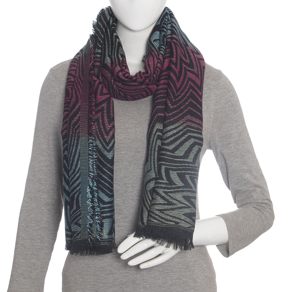 Multi Colour Lurex scarf (Size 185x70 Cm)