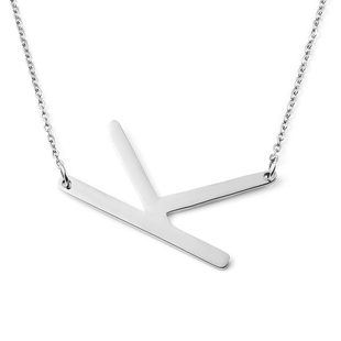 Inital K Necklace (Size - 20) in Stainless Steel