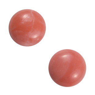 Set of 2 AAA Peach Opal Round 5.0mm  0.69 Ct