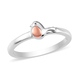 Platinum and Rose Gold Overlay Sterling Silver Robin Bird Ring