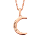 Rose Gold Overlay Sterling Silver Pendant With Chain (Size 20)