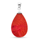 Royal Bali Collection - Sponge Coral Drop Pendant in Sterling Silver