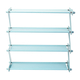 Durable and Portable Z-shaped Shoe Rack in Blue (Size 46x16x46 Cm)