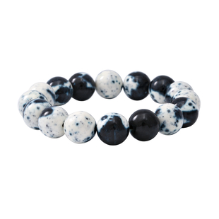Multi Jasper Beads Bracelet (Size 7) Stretchable 150.00 Ct.