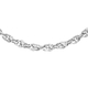 Hatton Garden Close Out-9K White Gold Diamond Cut Prince of Wales Necklace (Size - 18) with Lobster 