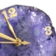 Tucson Rare Finds - Handmade Agate Quartz Table Clock (Size 10-11.5 Cm) - Purple