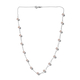 Lustro Stella 2 Piece Set - Cream Pearl Crystal Necklace (Size 18) and Hook Earrings in Sterling Silver